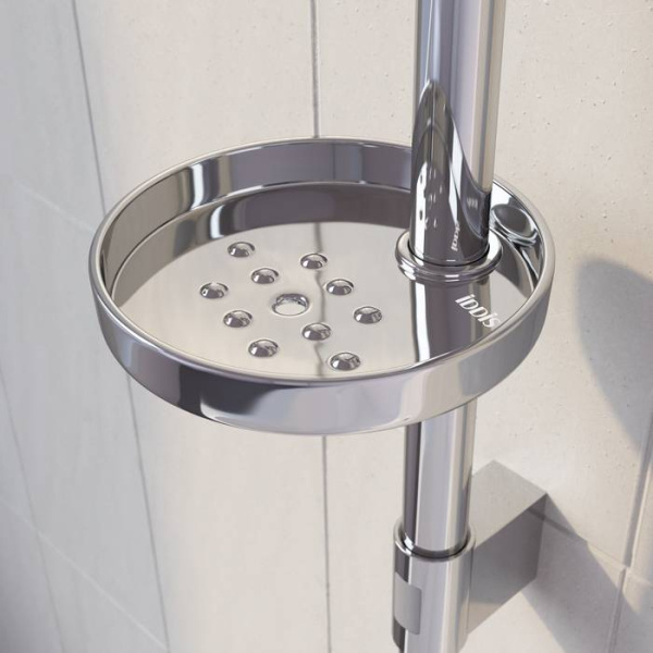 Мыльница на стойку для душа, IDDIS Soap Dish 100CP01i53, хром